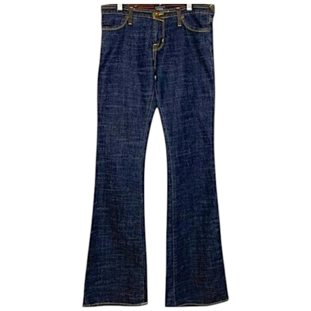 Vintage Von Dutch Kustom Made Flare Jeans Y2K Archive Low Rise Size 27